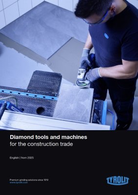 Diamond tools and machines for the construction trade
